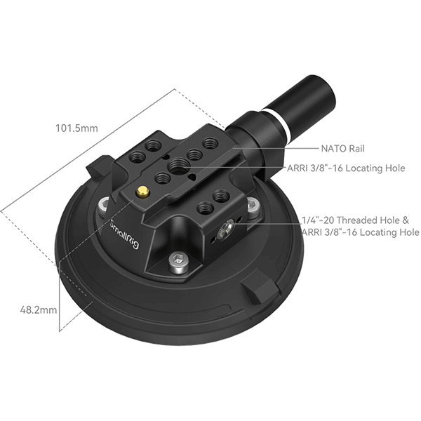 SmallRig 4122B Suction Cup Camera Mount