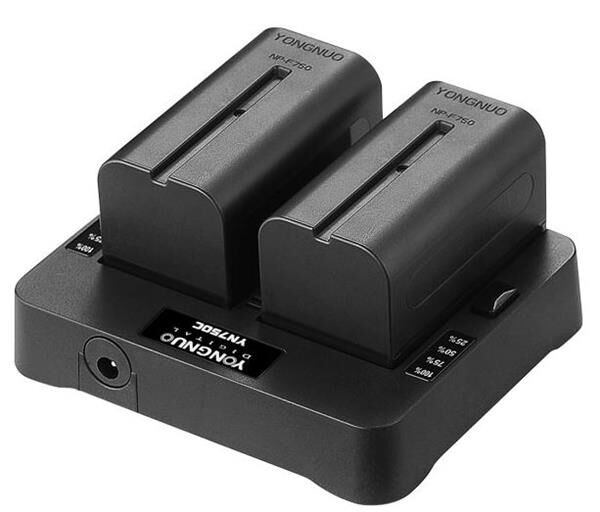 Yongnuo Ladegerät YN750C nur in Verbindung mit AC YN600 mit beiden akkus