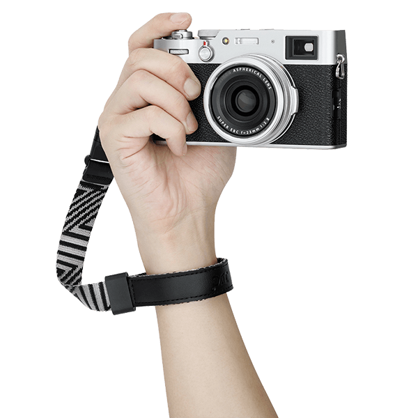 Kamera Handschlaufe in schwarz grau WS1-SG von JJC in Hand