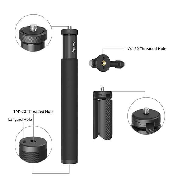 SmallRig Selfie-Stick-Halterung zu DJI Osmo Action 6 oder Nano