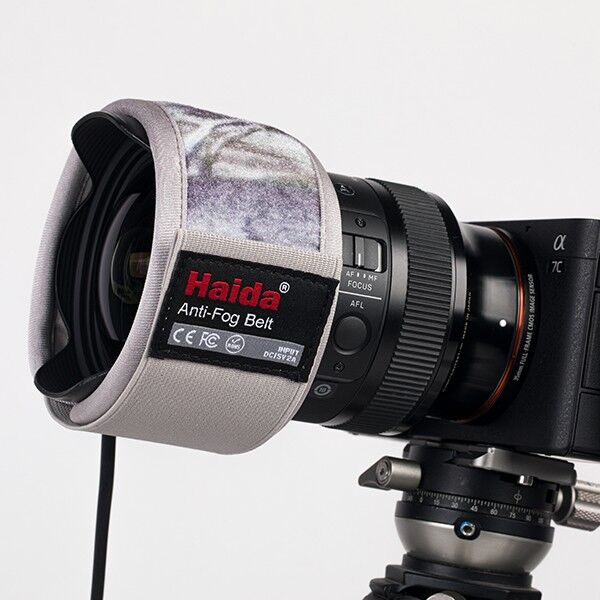 Haida Anti-Fog Belt montiert an Kameraobjektiv