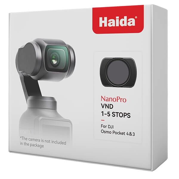Verpackung Haida variabler ND Filter DJI Osmo Pocket 4 oder 3