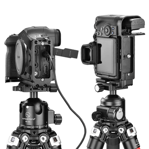 L-Winkel zu Canon EOS R5 Mark II mit Arca und Ronin