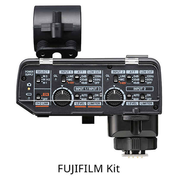 Tascam CA-XLR2d-F XLR Microphone Adapter Kit zu FUJIFILM Kameras