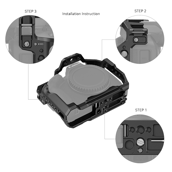 SmallRig Camera Cage to Canon EOS R50 4214 Detail-1
