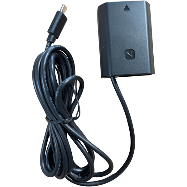 Sony NP-FZ100 power adapter with USB C port