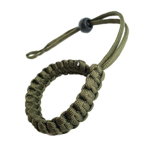 Camera Adjustable Wrist Lanyard Strap Grip Weave Cord for Paracord green