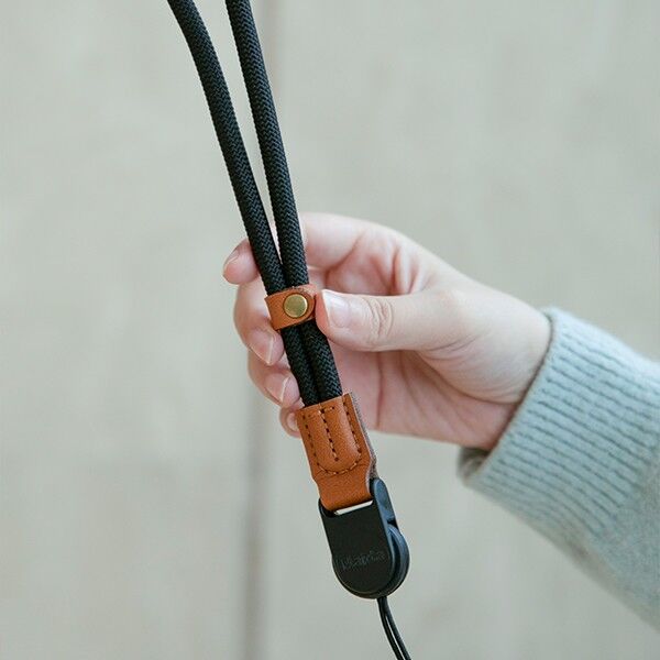 Haida Nylon Camera Wrist Strap in Black Overall View