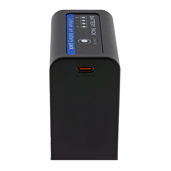 Akku Sony NP-F970 mit USB-C Input von Patona Anschluss usb-c