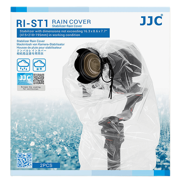 RI-ST1 rain cover from JJC for Zhiyun and DJI gimbals detail packing