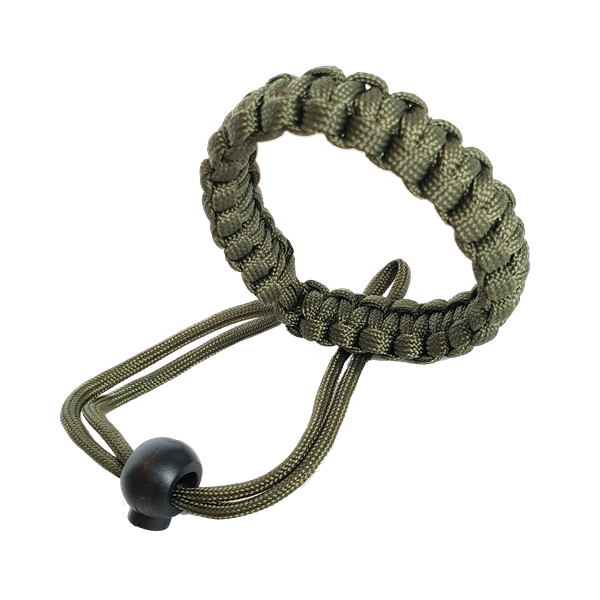 Handschlaufe aus Paracord in grün Handschlaufe aus Paracord in grün