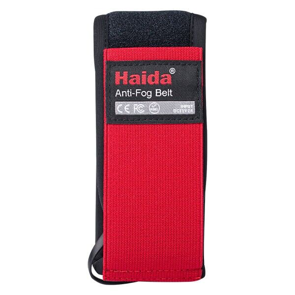 Detailansicht Klettverschluss der Haida Objektivheizung