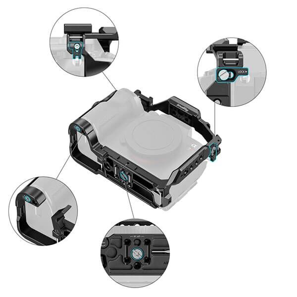 SmallRig Cage with Arca-Swiss Quick Release Plate for Sony Alpha 7R VI SmallRig Cage with Arca-Swiss Quick Release Plate for Sony Alpha 7R VI