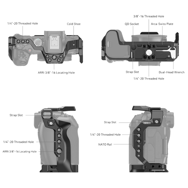 SmallRig Cage for Canon EOS R8 4212