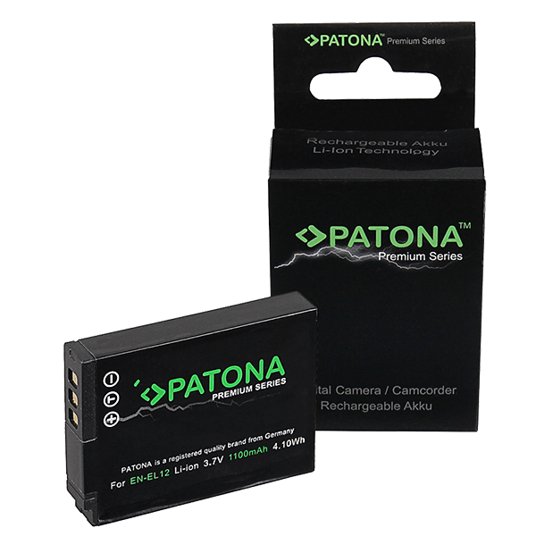 Rechargeable Premium Battery for Nikon EN-EL12 by Patona