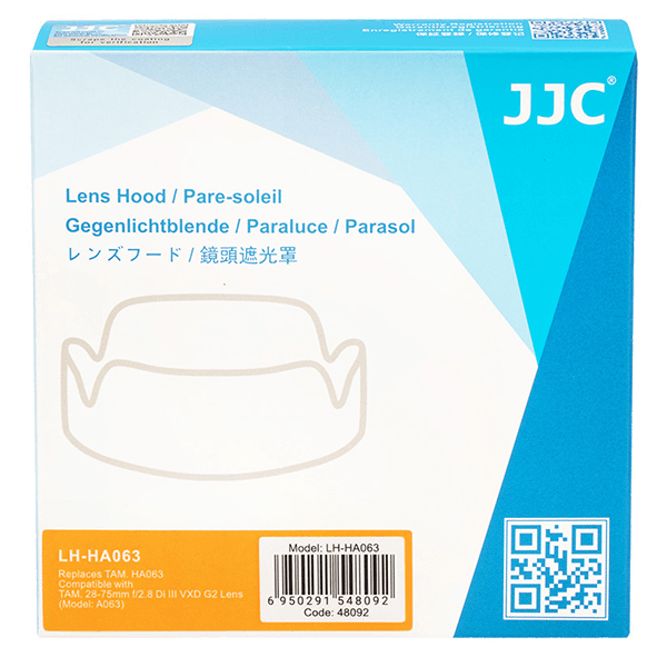 Lens hood for Tamron 28-75 28 Di III VXD G2 from JJC Detail Packing