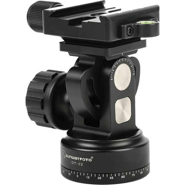 Sunwayfoto DT-02D50 Tilt Head with Panning Base and Quick-Release Clamp