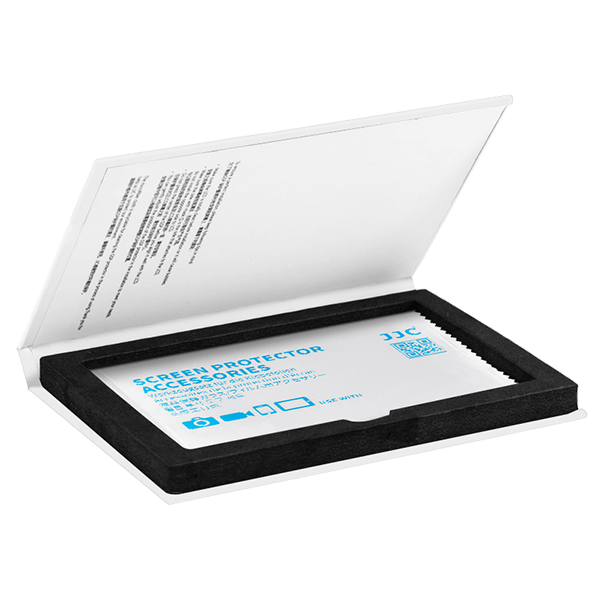 Screen protector for Fujifilm GFX100RF packaging