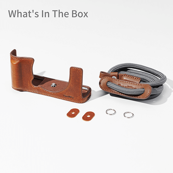 Smallrig Leather Half Case Kit for Fujifilm X-E5 brown