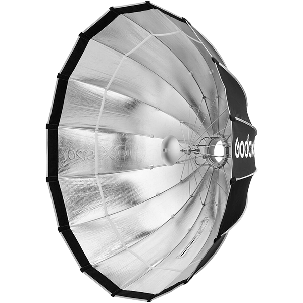 Godox Schnellspann Schirm Softbox mit Bowens 120cm offen Godox Schnellspann Schirm Softbox mit Bowens 120cm offen