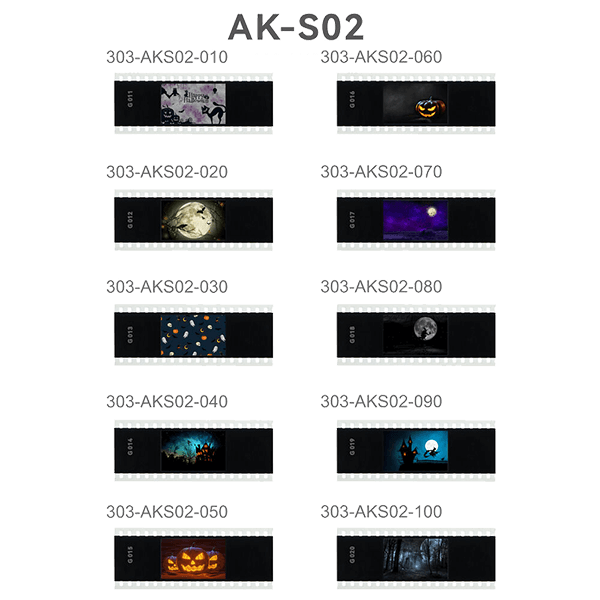 Godox AK-S02 Foliensatz zu AK-R21 Projektionsvorsatz übersicht