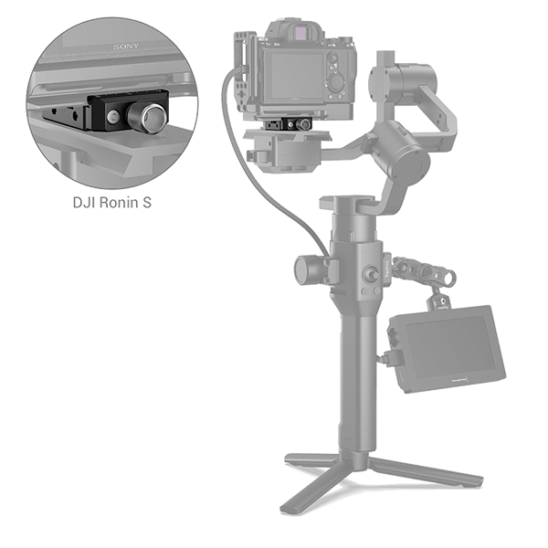 Arca Schnellwechselplatte zu diversen Gimbeln von DJI und ZHIYUN von SmallRig detail