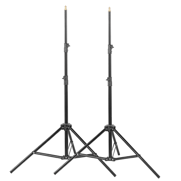 Godox Dauerlicht LA300RGB 2er Set mit Lampenstativen und Softobxen