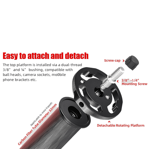 Auslegearm aus Carbon mit Neiger CCB-01 von Sunwayfoto Auslegearm aus Carbon mit Neiger CCB-01 von Sunwayfoto