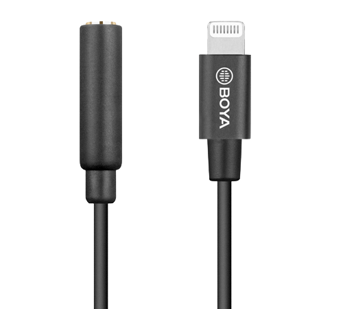 BOYA BY-K 3 3.5mm TRRS to Lightning Audio Adapter
