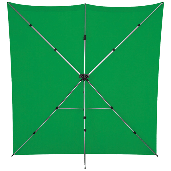 Westcott X-Drop Pro Hintergrundsystem in Chroma-Key Green Screen hinterseite
