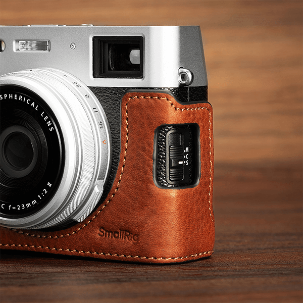 SmallRig Leder half case Set zu Fujifilm X100VI in braun