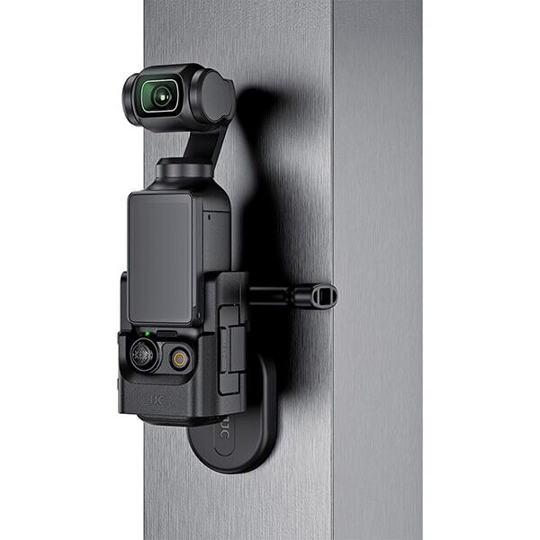 DJI Osmo Pocket 3 attached with JJC magnetic holder