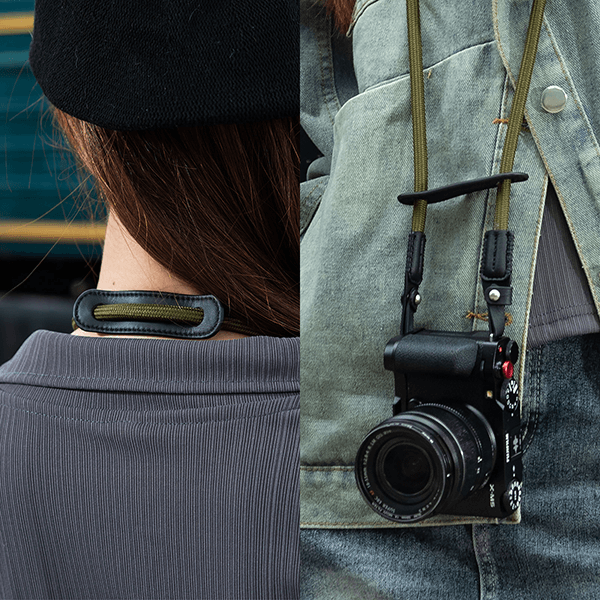 Smallrig geflochtener Schulterriemen in Schwarz 4882 in Anwendung