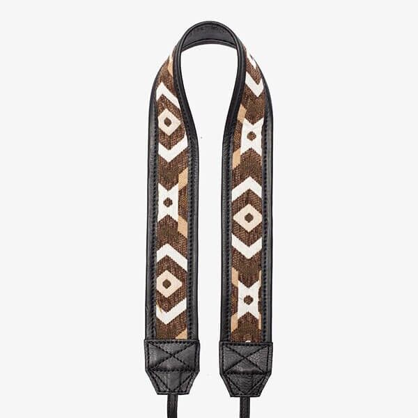 Bronkey Jaipur JAI-116 camera strap, handmade from cotton, front view