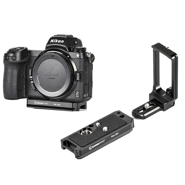 L-Winkel zu Nikon Z6 II und Z7 II ohne Batteriegriff