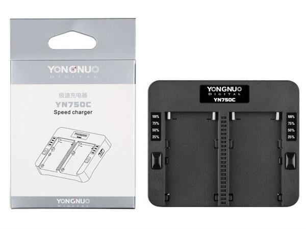 Yongnuo Ladegerät YN750C nur in Verbindung mit AC YN600 Verpackung