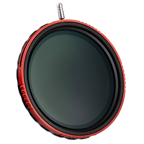 Polfilter und Variabler ND Filter in einem 95mm Haida stehend