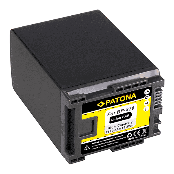 Rechargeable Battery for Canon BP-828 by Patona
