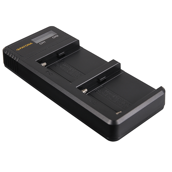 Dual LCD USB Ladegerät Sony F550 F750 F970 FM50