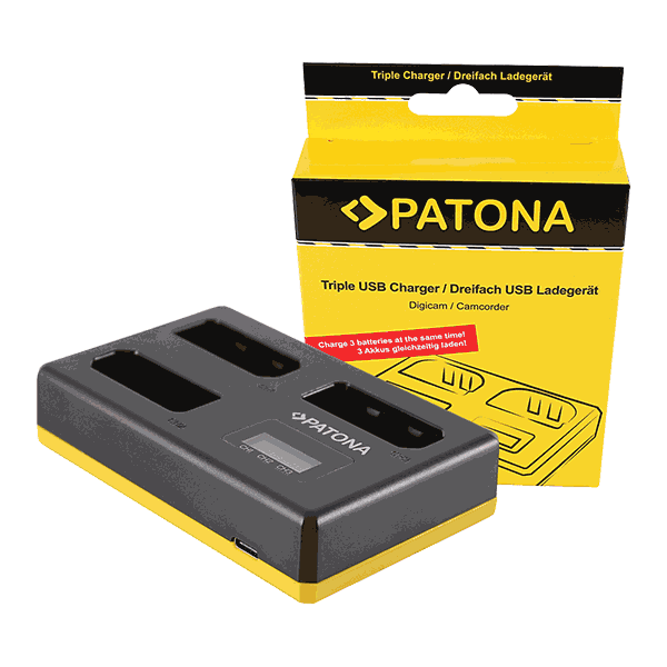 Triple Charger for Nikon EN-EL14 by Patona