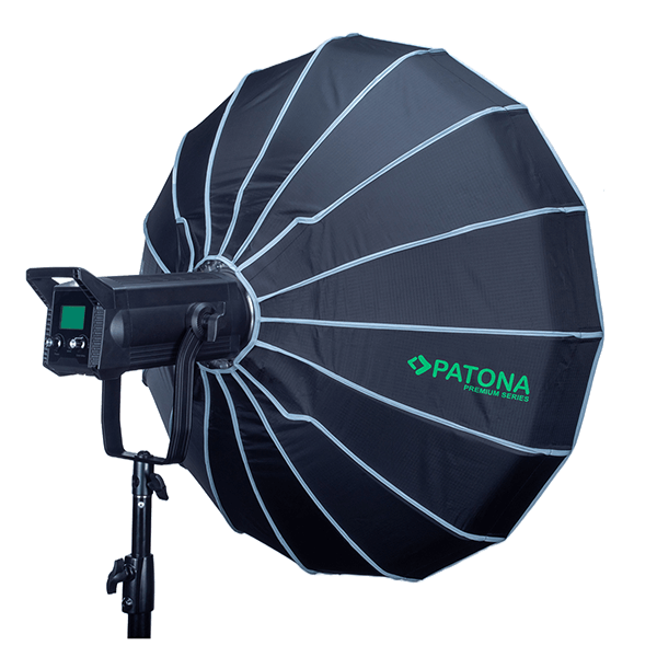 Softbox 85cm mit Wabe und Bowens Anschluss von Patona von Hinten