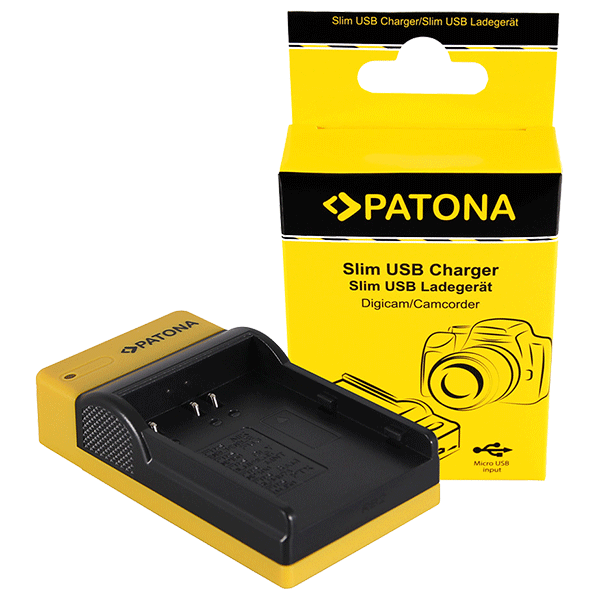 Slim Micro-USB Charger for Nikon EN-EL3 by Patona