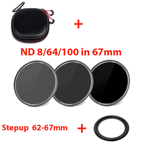 Haida ND Filter Kit 67mm ND0.9+1.8+3.0 with Bag