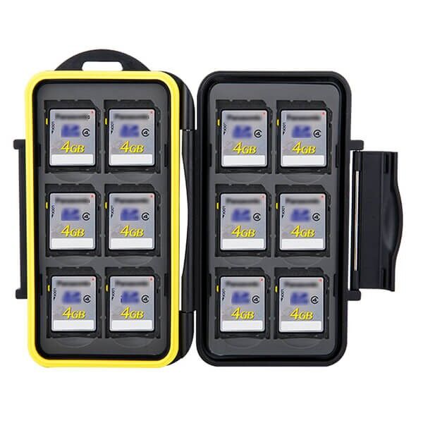 Innenansicht Box fuer 12 SD Speicherkarten