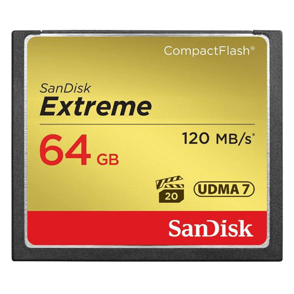 SanDisk Extreme CompactFlash 64GB Memory Card