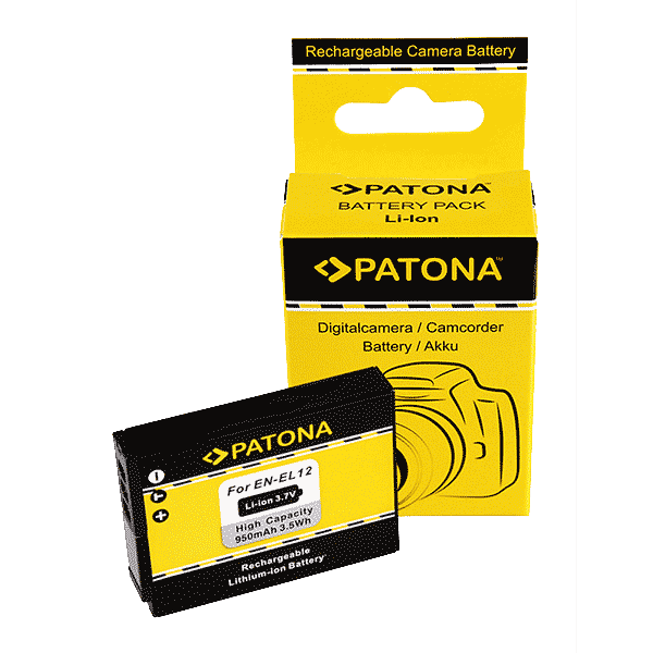 Rechargeable Battery for Nikon EN-EL12 by Patona