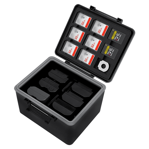 Battery box and memory card case in one from JJC