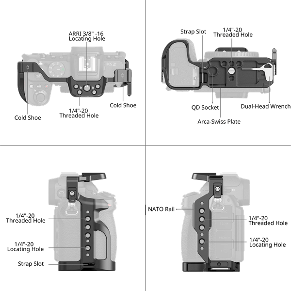 SmallRig Kamera Cage zu Nikon Z50 II Details