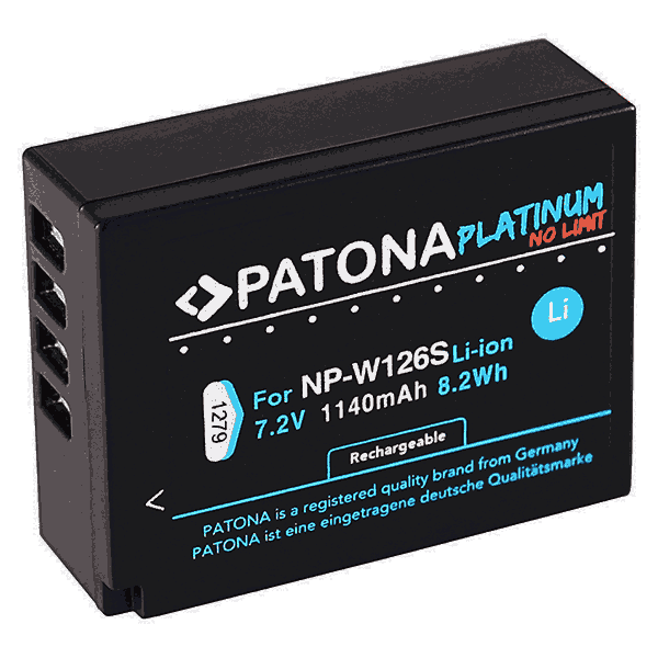 Platinum Battery for Fujifilm NP-W126S by Patona 