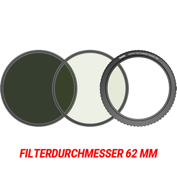 variabler ND Filter wechselbar 62 mm von Haida mit Filterdurchmesser
